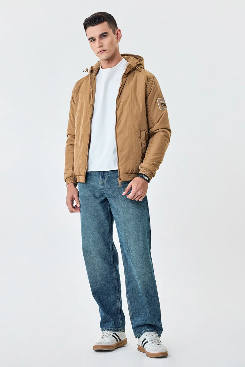 سنيتش Dual Zipper Hooded Bomber Jacket